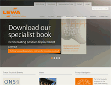 Tablet Screenshot of lewa.com